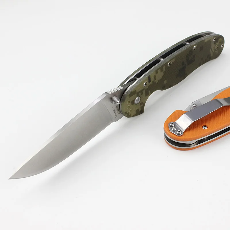 Outdoor Tactical Knife 8CR13MOV Steel G10 Handle jackknife Camping Hiking EDC Pocket Knife Multipurpose Tool