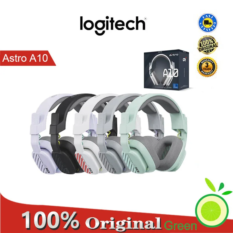 

Logitech Astro A10 Gaming Headset Gen 2 Lightweight Active Noise Canceling 3.5mm Headphones for XBOX/PS4 PC Laptop