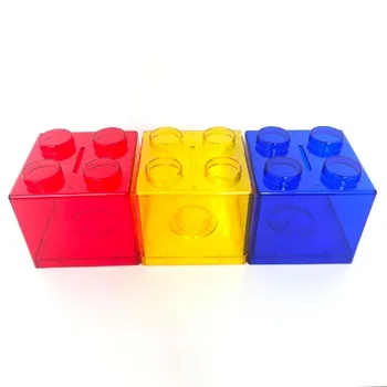 Blocs de construction en plastique transparent, 4 pièces, bo...