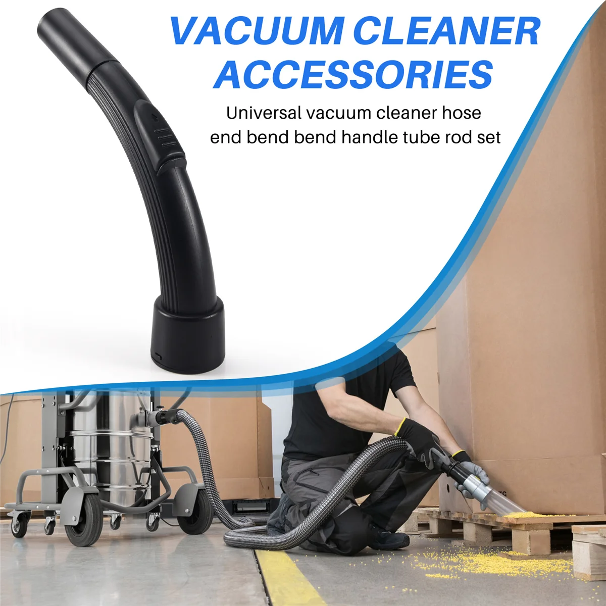 Wholesales Universal Vacuum Cleaner Hose End Part Bend Bent Handle Tube Wand Set 32mm Household Supplies High Quality