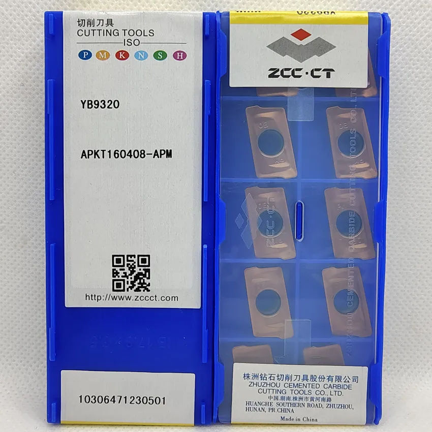 APKT160408-APM YB9320 APKT160408-APM APKT160408 ZCC.CT CNC blade carbide inserts Milling inserts For Steel, Stainless steel