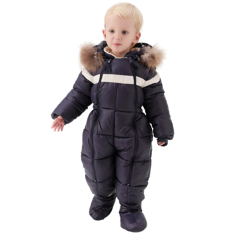 New Russia Winter Infant Baby Boy Girl Romper Thicken Baby Snowsuit  Windproof Warm Jumpsuit For Children Clothes Toddler Outfit