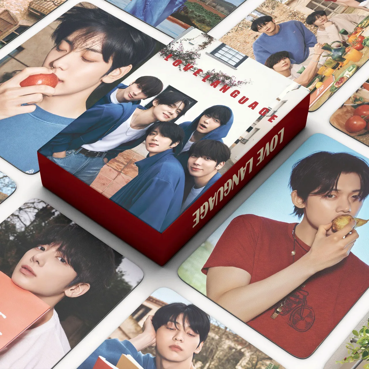 TXT YEONJUN LOVE LANGUAGE Photocards Set 55 قطعة ملصقات K-POP الرسمية القابلة للجمع مروحة ميرش هدية فكرة MOA مروحة نادي أساسيات #5