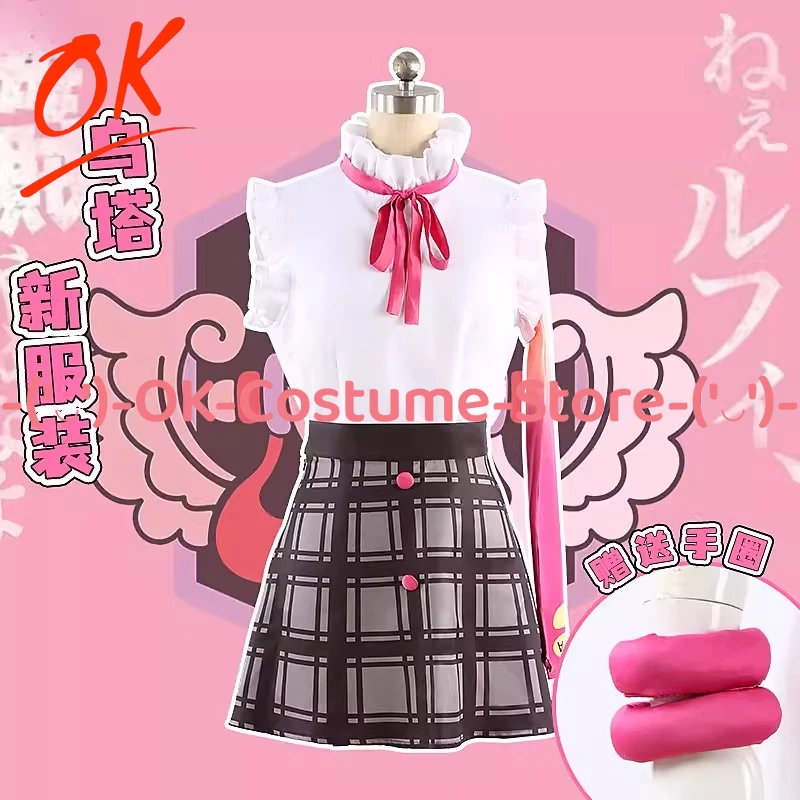 

[Customized Size] O.P Film: Red Uta New Plaid Skirt Cosplay Costume Anime Character Outfit Halloween Carnival Party Uniform Suit