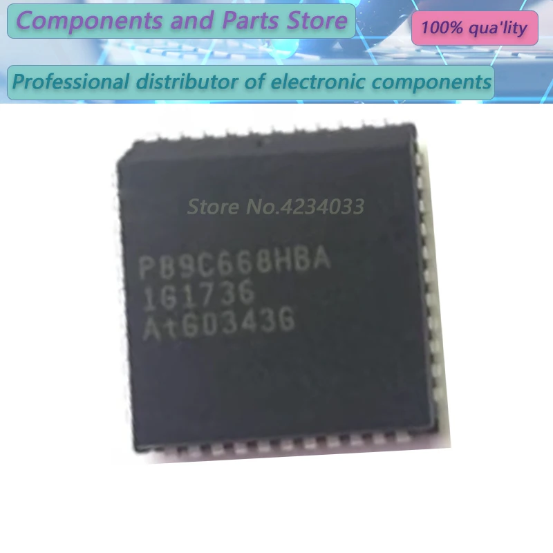 10PCS  P89C668HBA  P89C668HB  P89C668   PLCC-44  new100%   P89C 668HBA