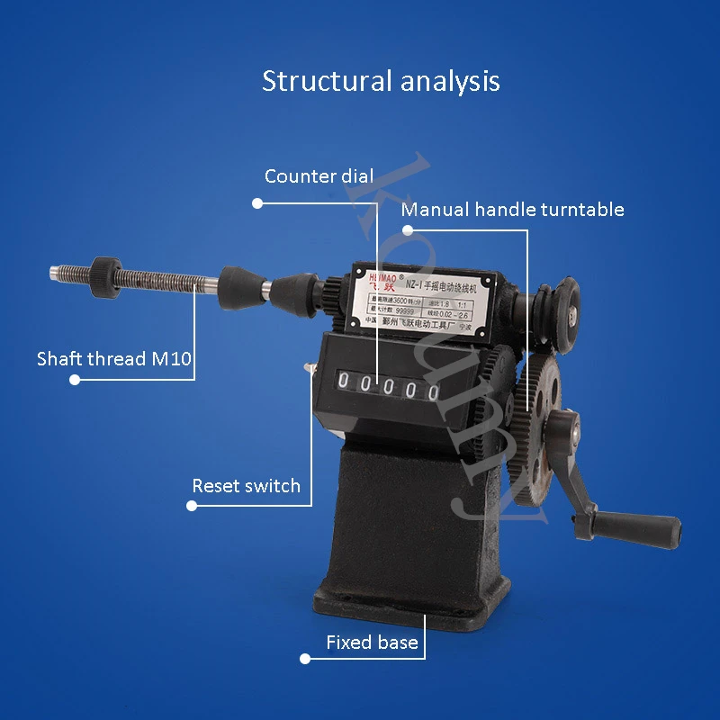 High Quality Manual Count Winding Machine Dual-Purpose Hand Coil Counting Winding Machine