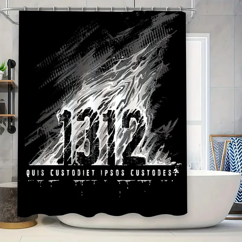 

Ocean Wave Shower Curtain Sea Blue Beach Coastal Bathroom Decor Waterproof Liner Set