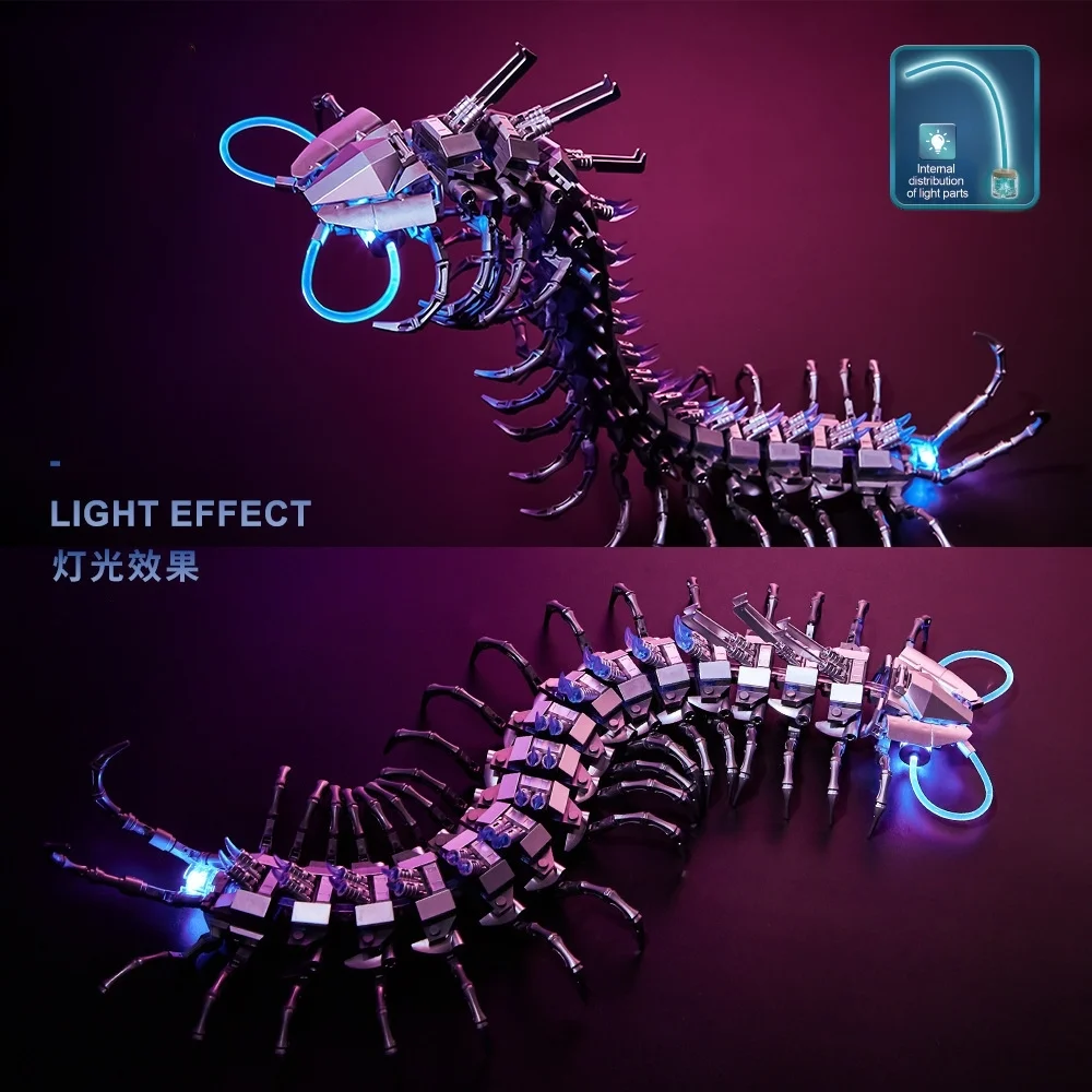 مجموعة أدوات تجميع ثلاثية الأبعاد لعبة مكعبات بناء ألغاز حريش ميكانيكية لتخفيف التوتر هدية عيد ميلاد للأطفال والكبار #3