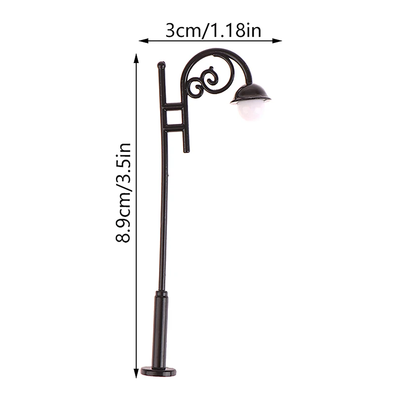 1/12 Poppenhuis Park Straatlantaarn Model Poppenhuis Retro Straatlantaarn Ornament Poppenhuis Mini Tuin Decor Accessoires