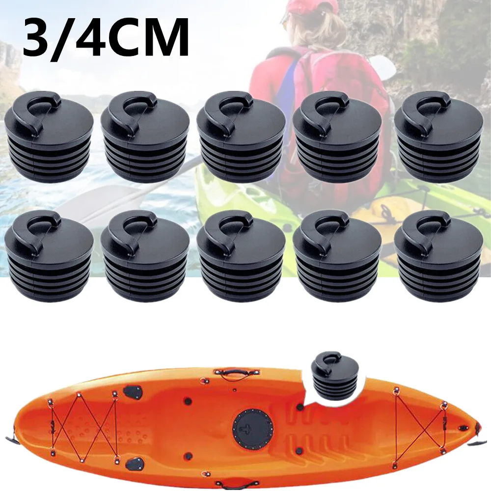 Rubber Marine Scupper Plugs Drain Holes Stopper Bungs For Kayak Canoe Boat Kayak Accessories Kayak Water Stopper Hollow Plug