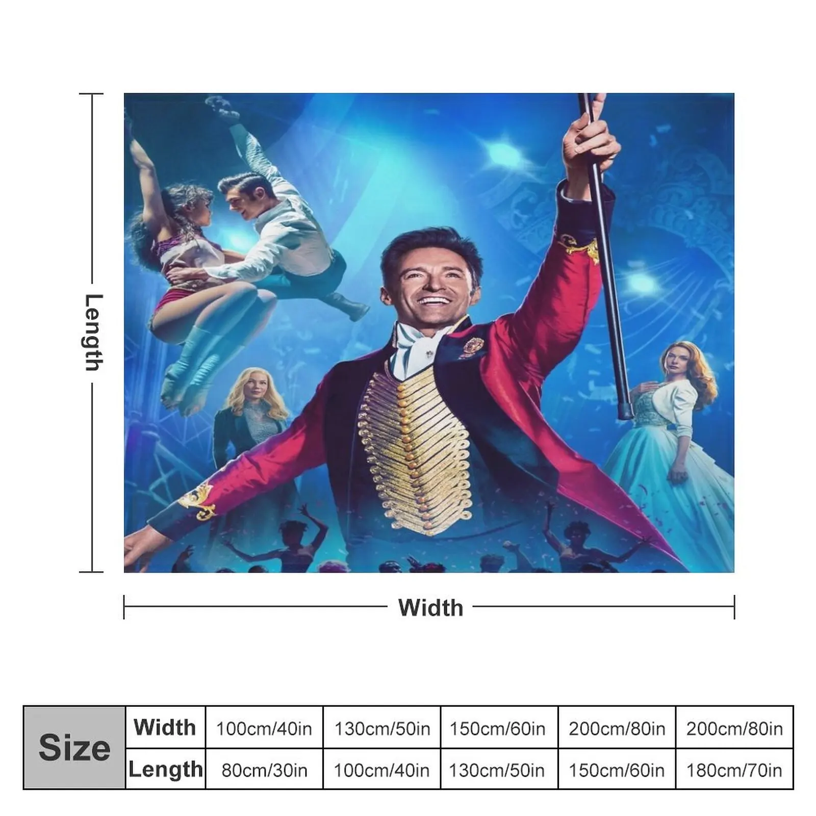 Copy of The Greatest Showman Throw Blanket sofa bed wednesday Blankets