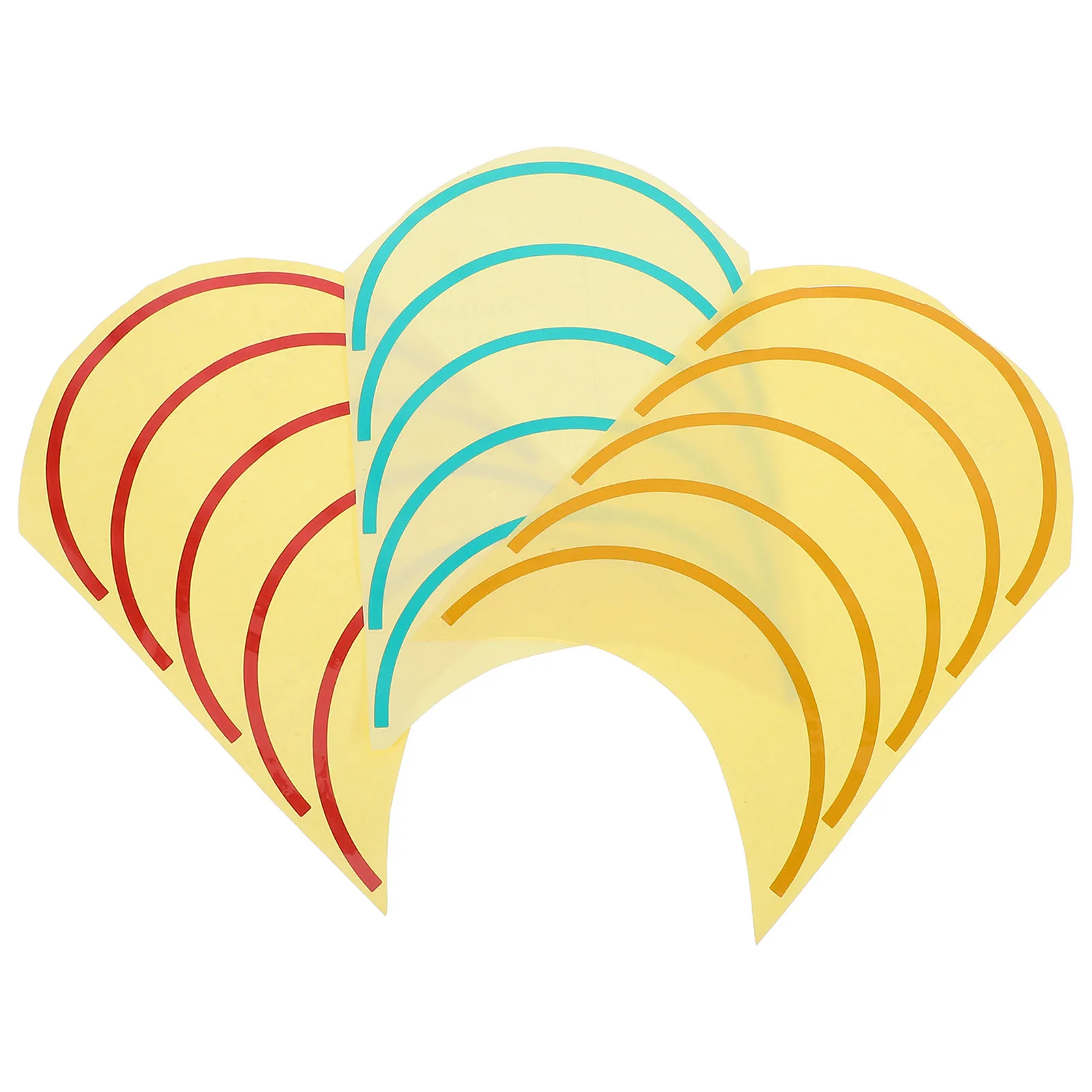 

3Pcs Pressure Gauge Decals Color Coded PVC Pressure Range Display Identification Sticker for Automotive Industrial