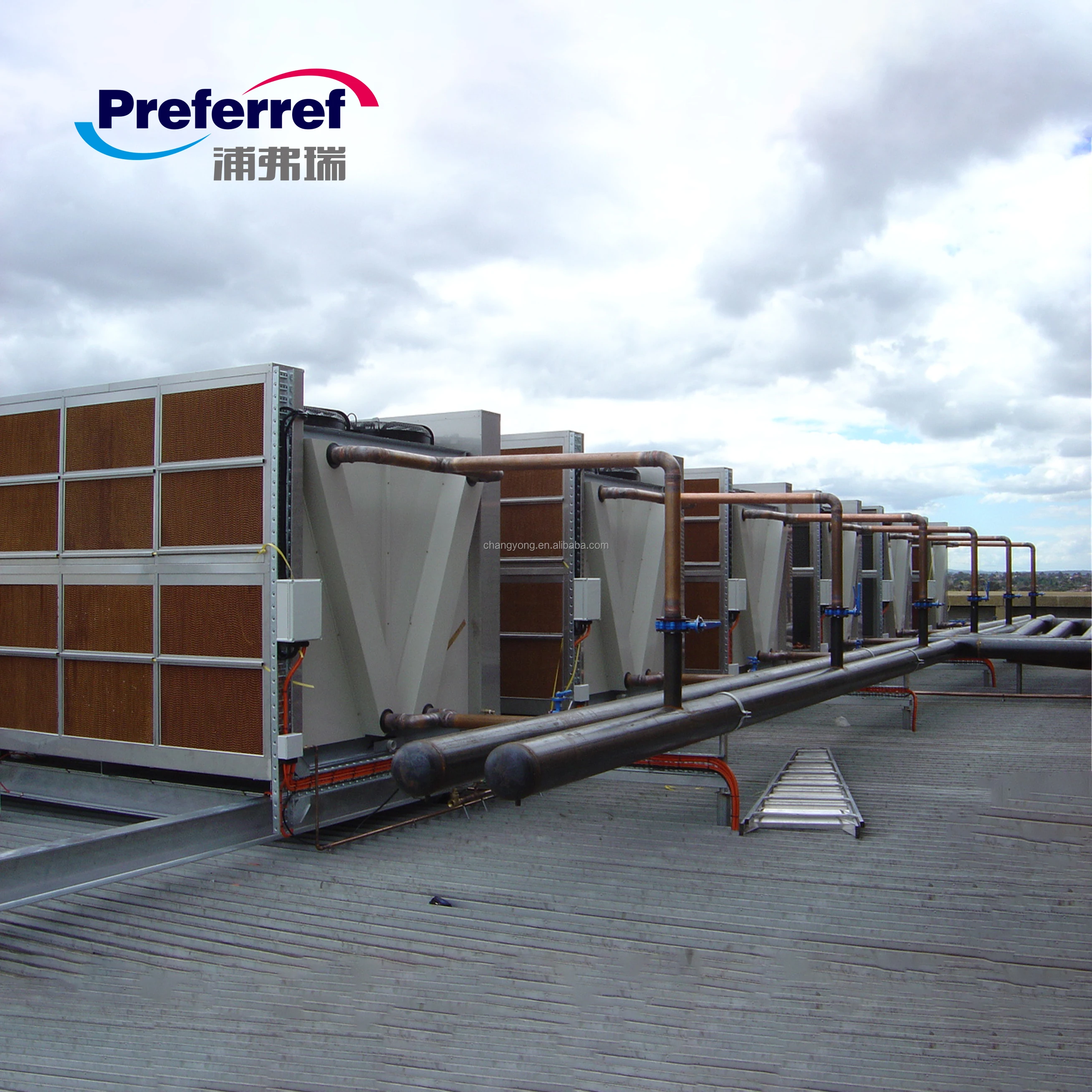 العلامة التجارية الجديدة LHEIZUNG Brennwert المبرد Lab HVAC لمحرك تبريد الزراعة ككون أساسي #2