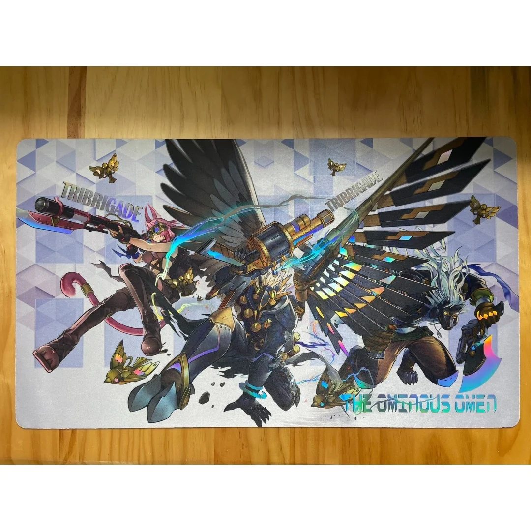 600x350mm-yu-gi-oh！laser-flash-tri-brogade-diy-playmat-15mmseamless-edge-tri-brogade-shuraig-the-ominous-omen-hd-soft-card-mat