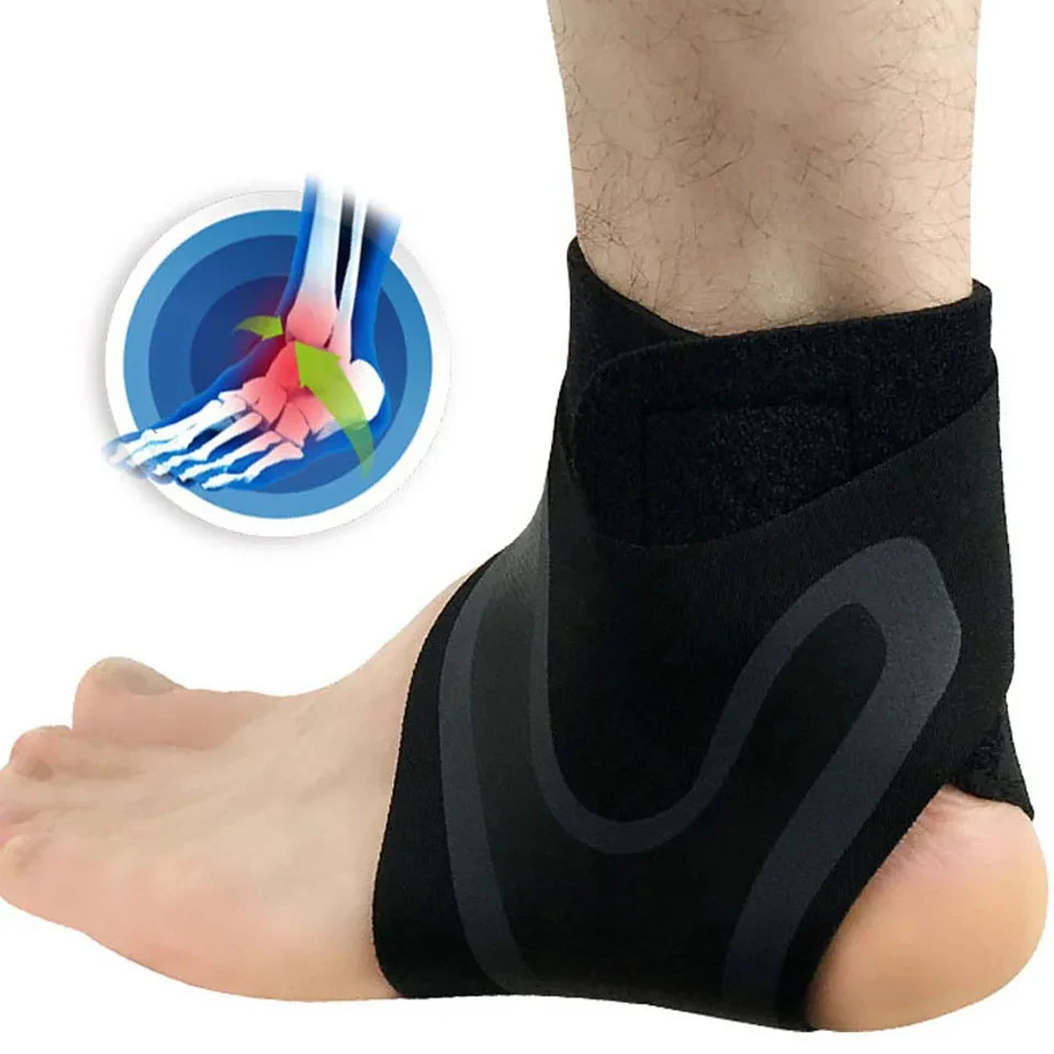 1PCS Ankle Brace Support Elasticity Free Adjustment Protection Foot Protect Bandage Sprain Prevention Sport Fitness