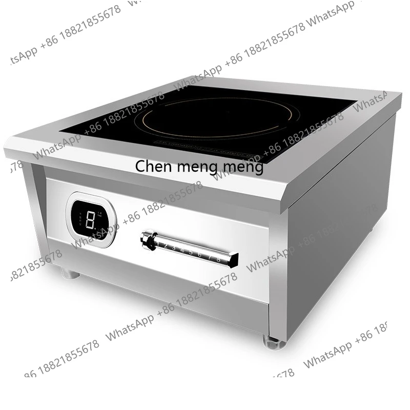 

6000W Catering Commercial Electromagnetic Stove Flat Stove Braised Soup Stove Commercial Induction Cooker Stainless Steel