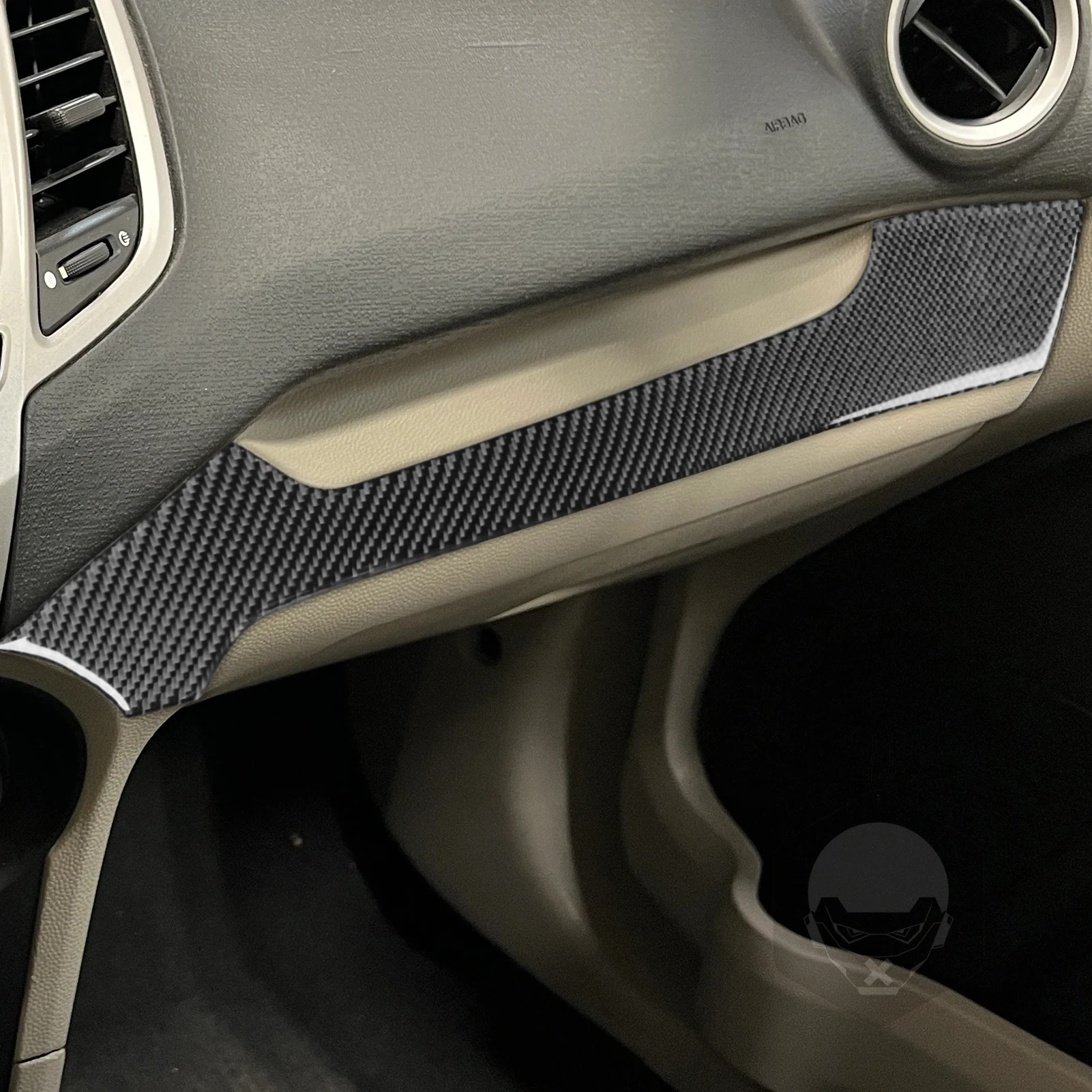 

Carbon Fiber Copilot Dashboard Panel Decals Car Accessories Interior Cover Trim Sticker Modification For Ford Fiesta 2011—2019