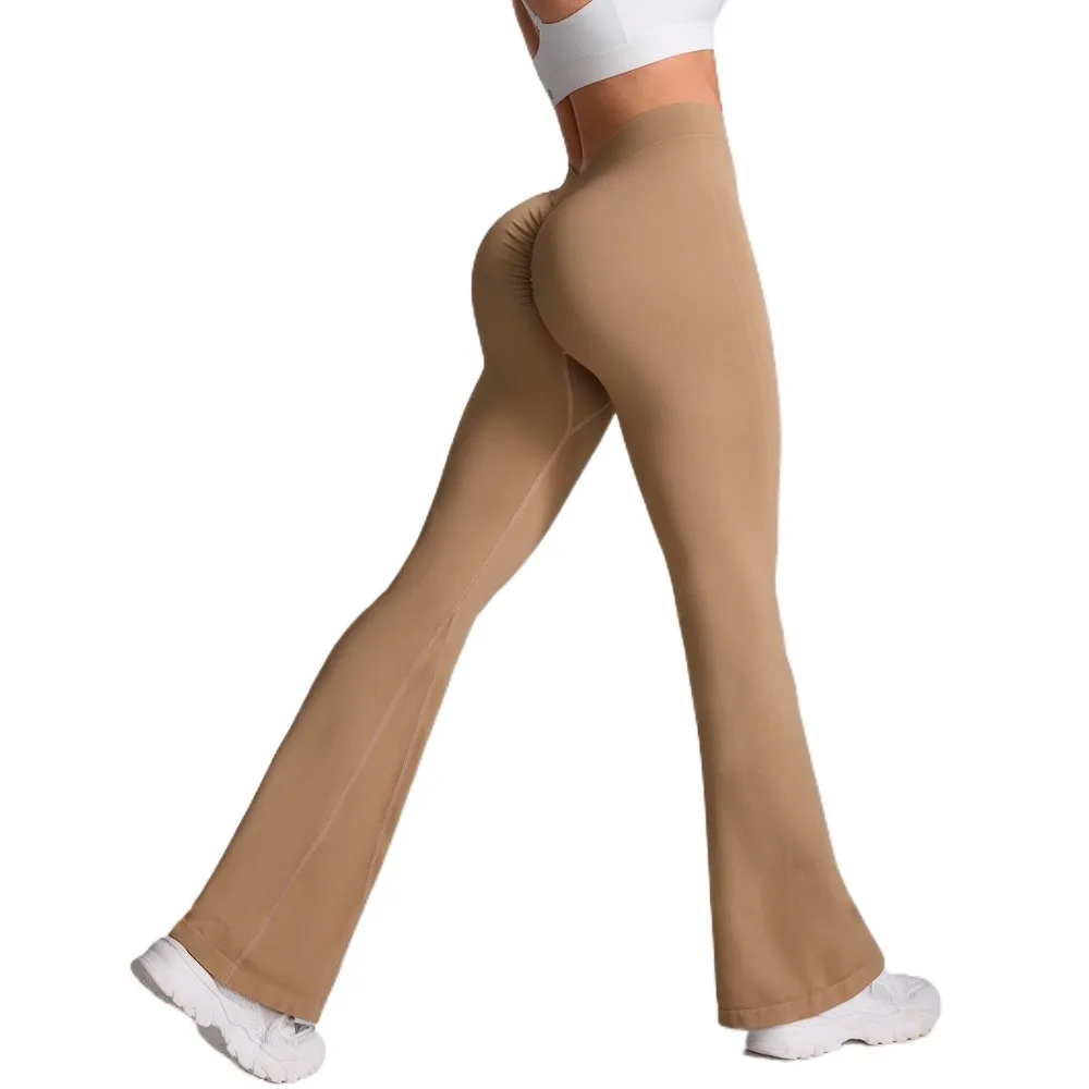 

Fashion V-Waist Yoga Sports Pants Hip-lifting High Waist Sports Fitness Leggings Elastic Slimming Yoga Seamless Leggings Girls