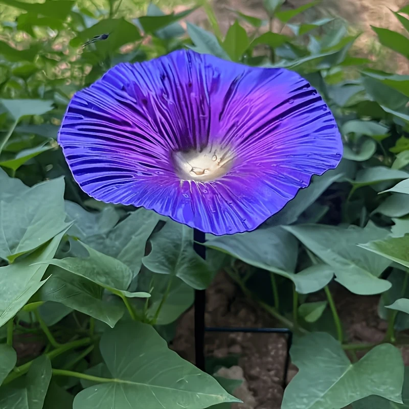 Железная кормушка для птиц Morning Glory, расписная вручную подставка в форме цветка для корма и воды для птиц, декор для сада