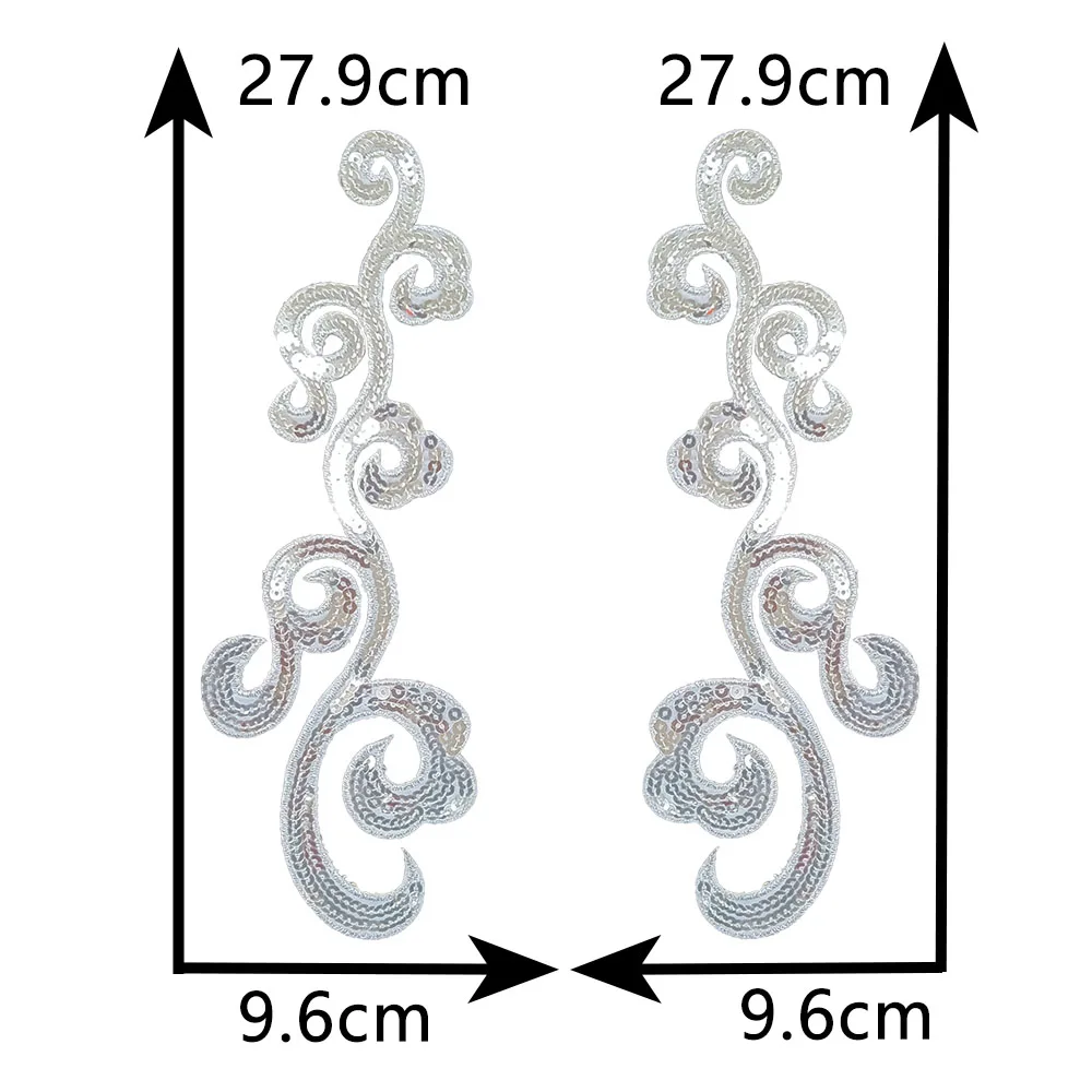 Sequin embroidery Hollowing out pattern Hot melt glue ironing DIY Sewable repair decorate collocation patches for clothing