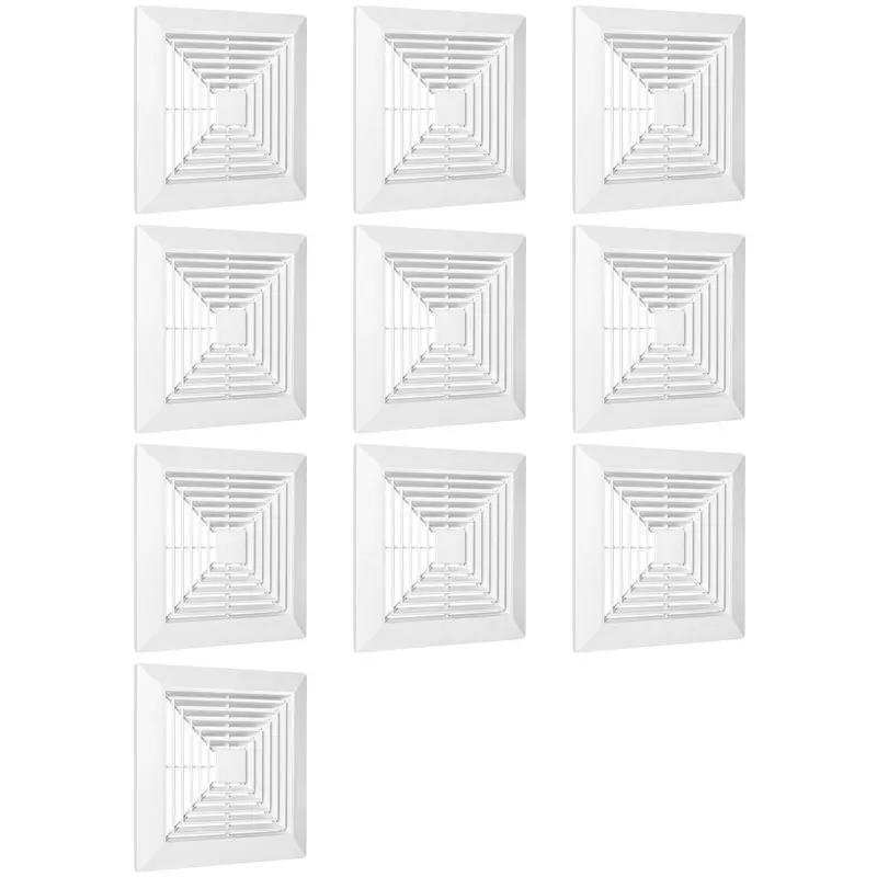 BAAG-10X Bathroom Exhaust Fan Cover With Springs Replacement Parts For Square Ceiling Or Wall-Mount Exhaust Fan, Bathroom