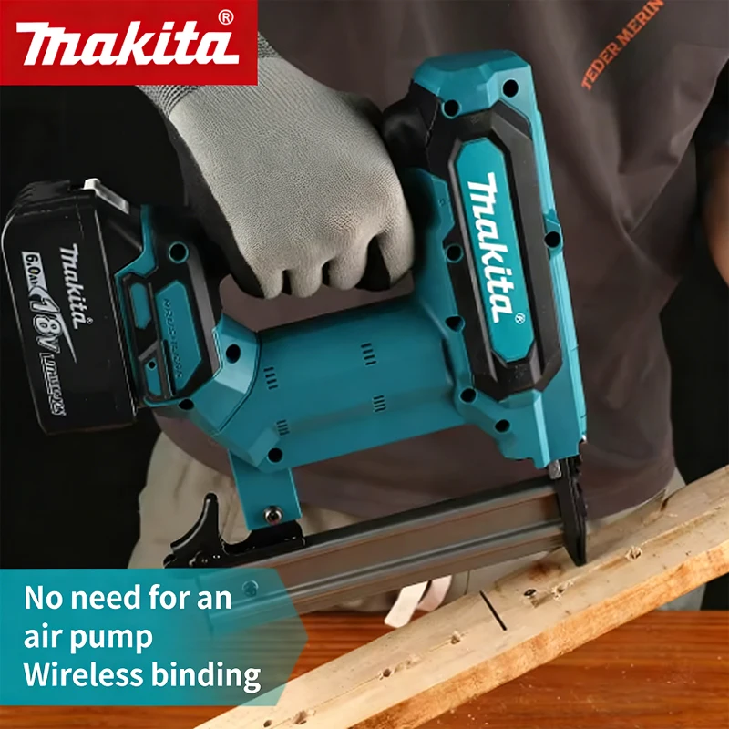 

Makita Lithium-Ion Nail Gun:18V, 6.0Ah Battery, 100-Nail Capacity, Cordless, Ideal for Flooring, Shelving & DIY Wood Projects