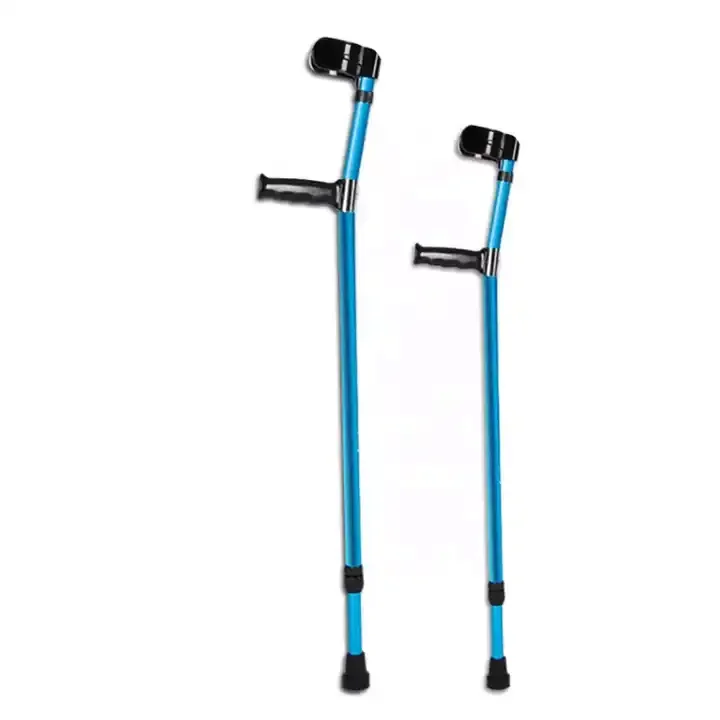 

Lightweight Telescopic Forearm Crutches Quality Self-Defense Walking Stick for Rehabilitation Therapy Reduces Arm Fatigue