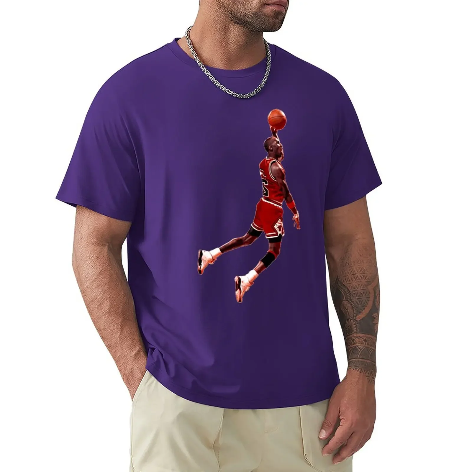 2023 Basketball Stars Michaeler And Jordans (21) Graphic  T-shirts  Vintage   Home Eur Size  top Quality