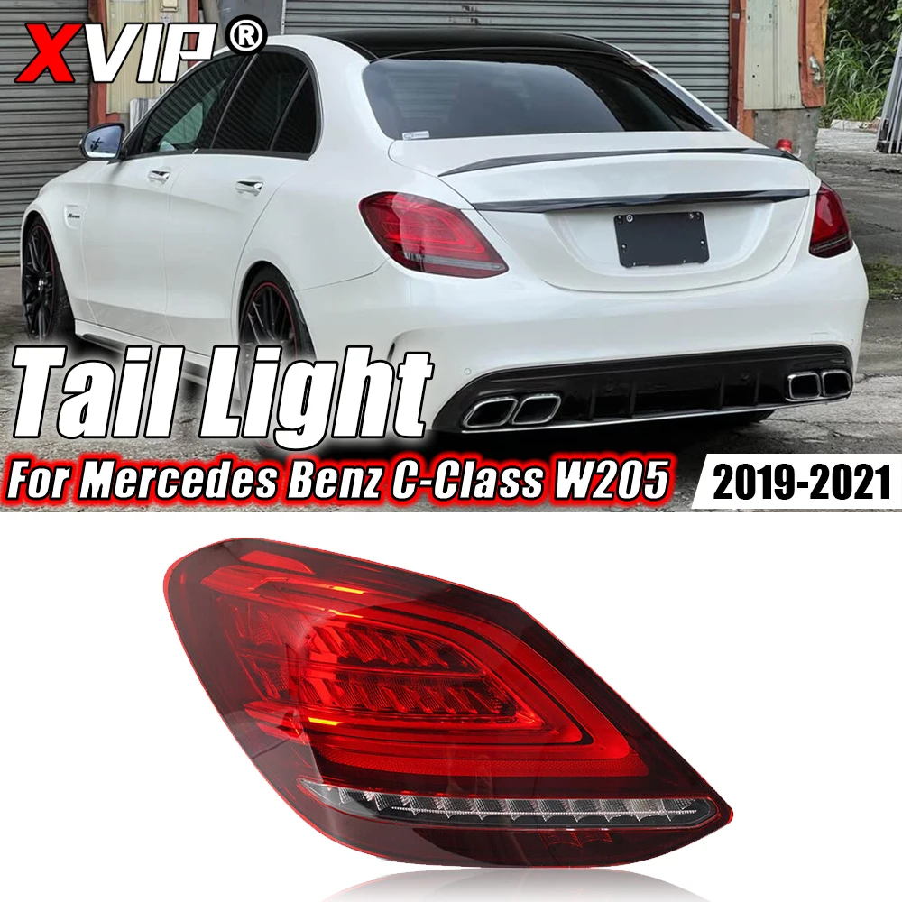

XVIP Left Side Taillight Rear Stop LED Lamp Driving Reversing Signal Lights For Mercedes Benz C-Class W205 C300 C43 C63 2019-21