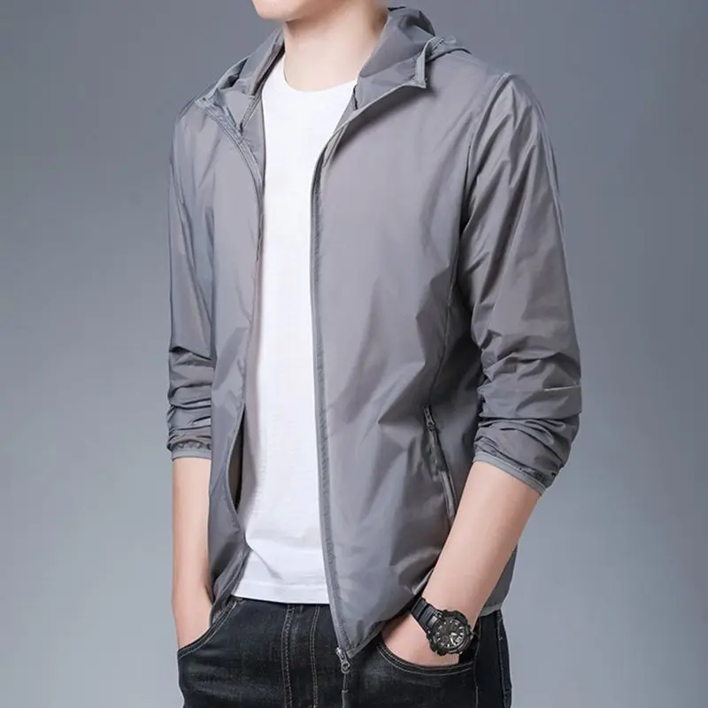 

UPF50 Sun Protection Men Running Jacket Breathable Jackets Fishing Outdoor Quick Dry Thin Coat Camping Hiking Summer Jogging S52
