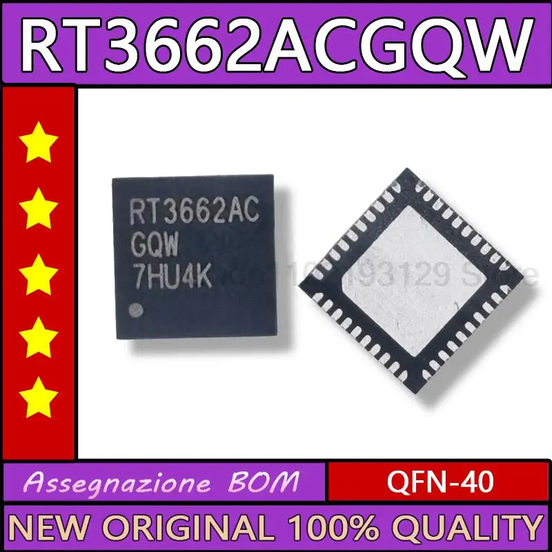 5PCS RT3662AC RT3662ACGQW QFN-40 New original ic chip 