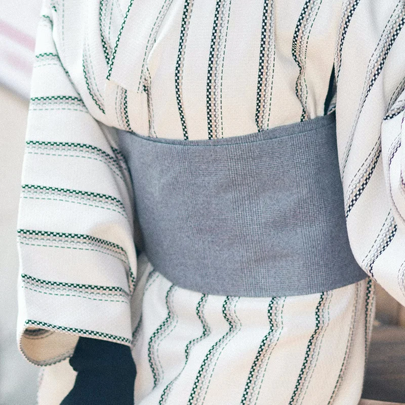 女性用和風グレー色形蝶帯フォーマル着物帯ドレス装飾ウエストベルト