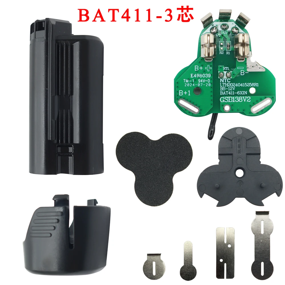 BAT411 BAT420 Li-ion Battery Plastic Case PCB charging Protection Board Box For Bosch 10.8V 12V BAT412A BAT413A Lithium Tool