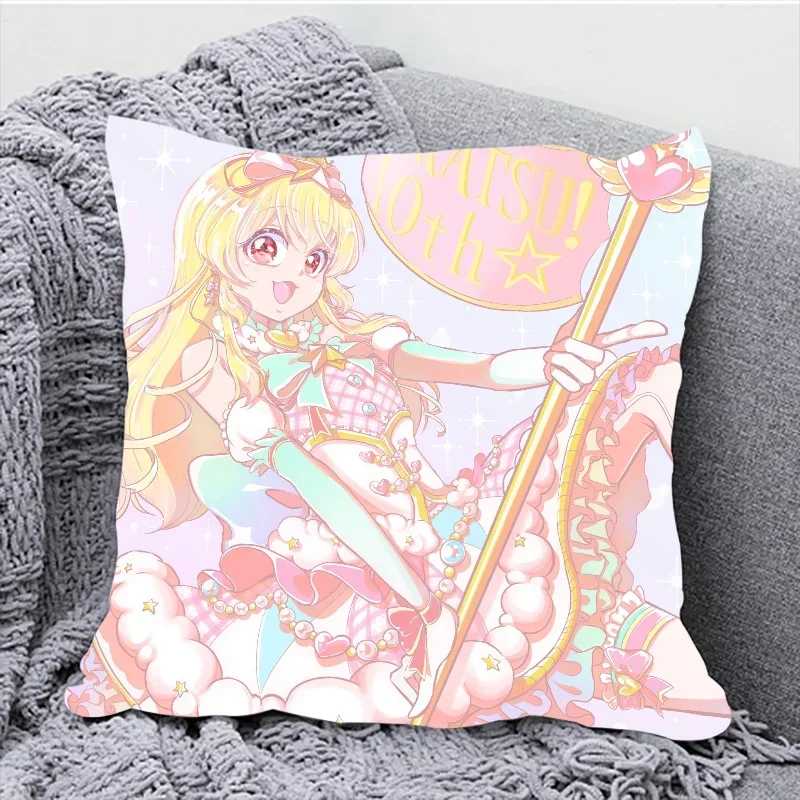 Aikatsu Body Pillow Cover 40x40 Cushion Covers for Bed Pillows Decorative Pillowcases 50x50 Car Decoration Fall Decor Pillowcase