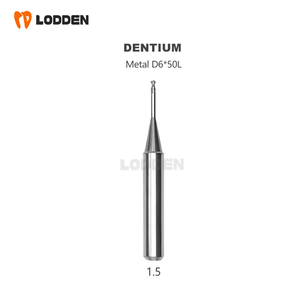치과 밀링 버 연삭 금속 D6 생크 볼 엔드 코팅, 길이 60mm, 3.0 2.0 1.5 치과 연삭 도구