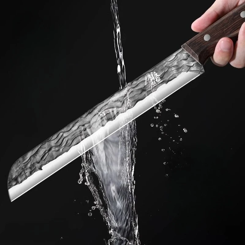Forged fruit knife a large and long commercial high-end fruit knife specially designed for fruit stores to cut watermelon slices view 3