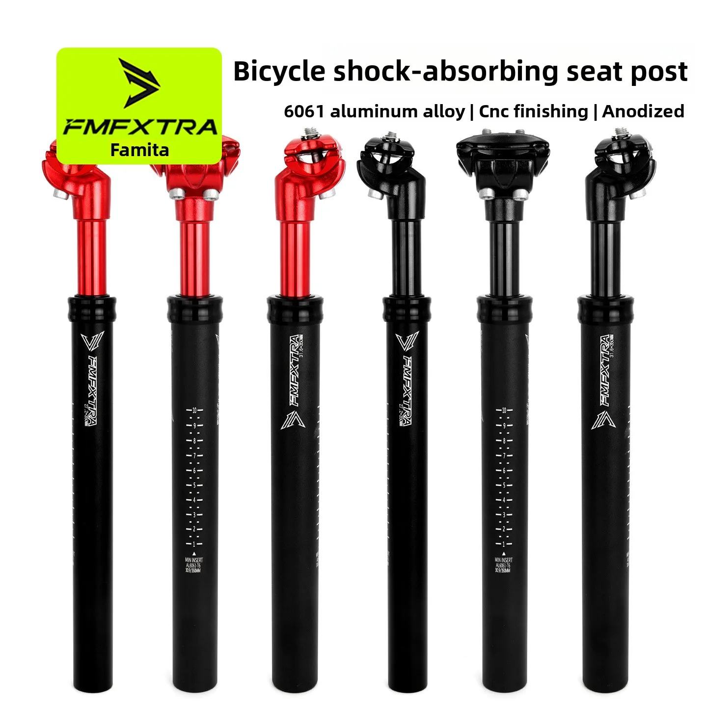 

Mountain bike shock absorber tube road bike aluminum alloy shock absorber seat tube 27.2 30.9 31.6mm seat tube Seat Post