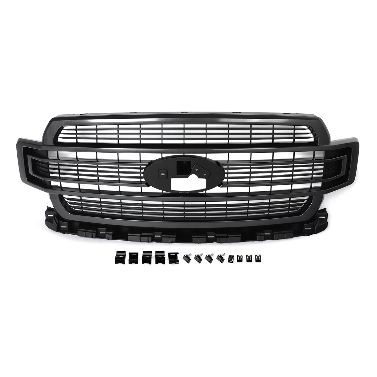 Front Grille Magnetic Metallic fit for Ford F150 F-150 2018-2020 Racing Grills Front Bumper Upper Grille Air Radiator Grid Grill