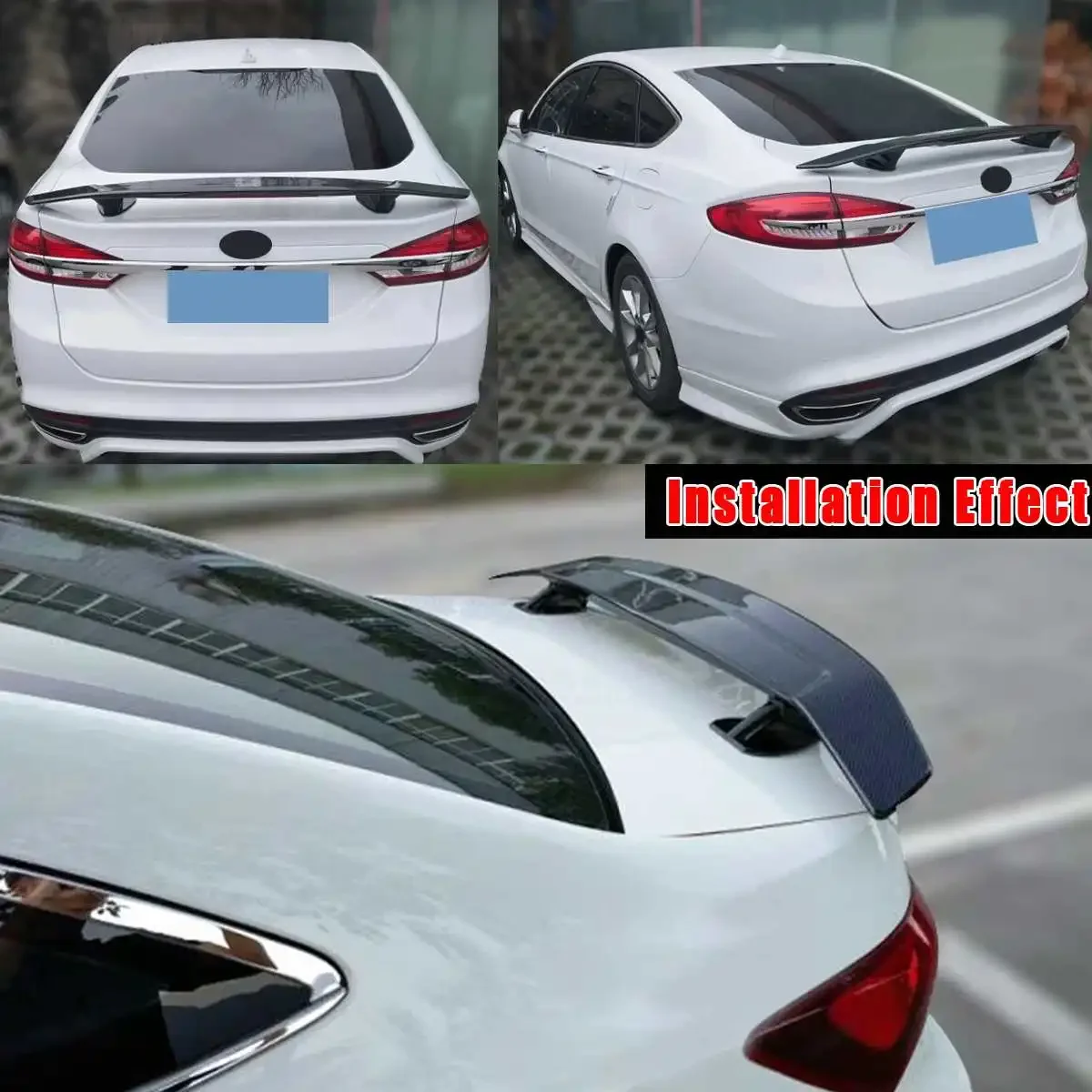 Universal GT Racing Sport Rear Trunk Boot Lid Car Spoiler Ducktail Lip Wing For Mostly Sedan Car For Nissan GTR For Mustang