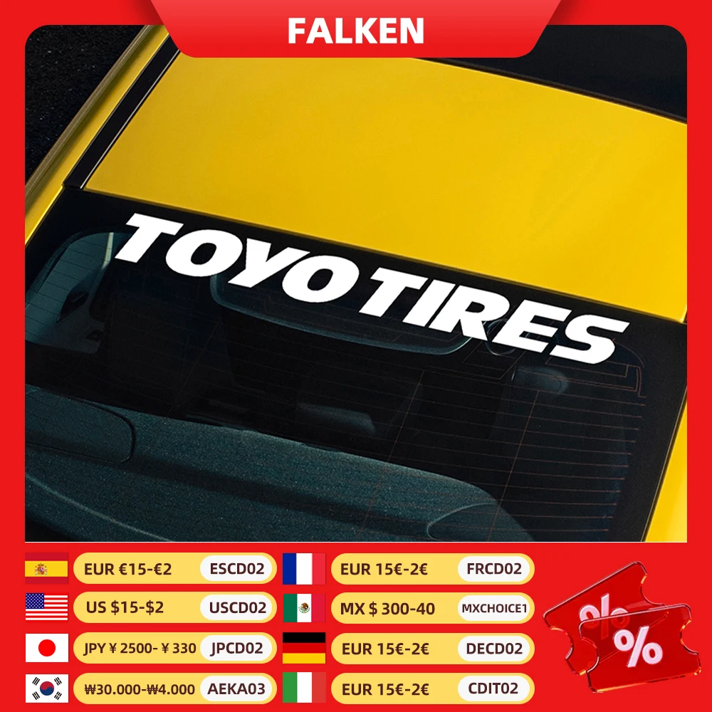 

Наклейки на лобовое стекло автомобиля с буквами, водонепроницаемые, невыцветающие, виниловые, автомобильные, индивидуальные, декоративные наклейки большого размера