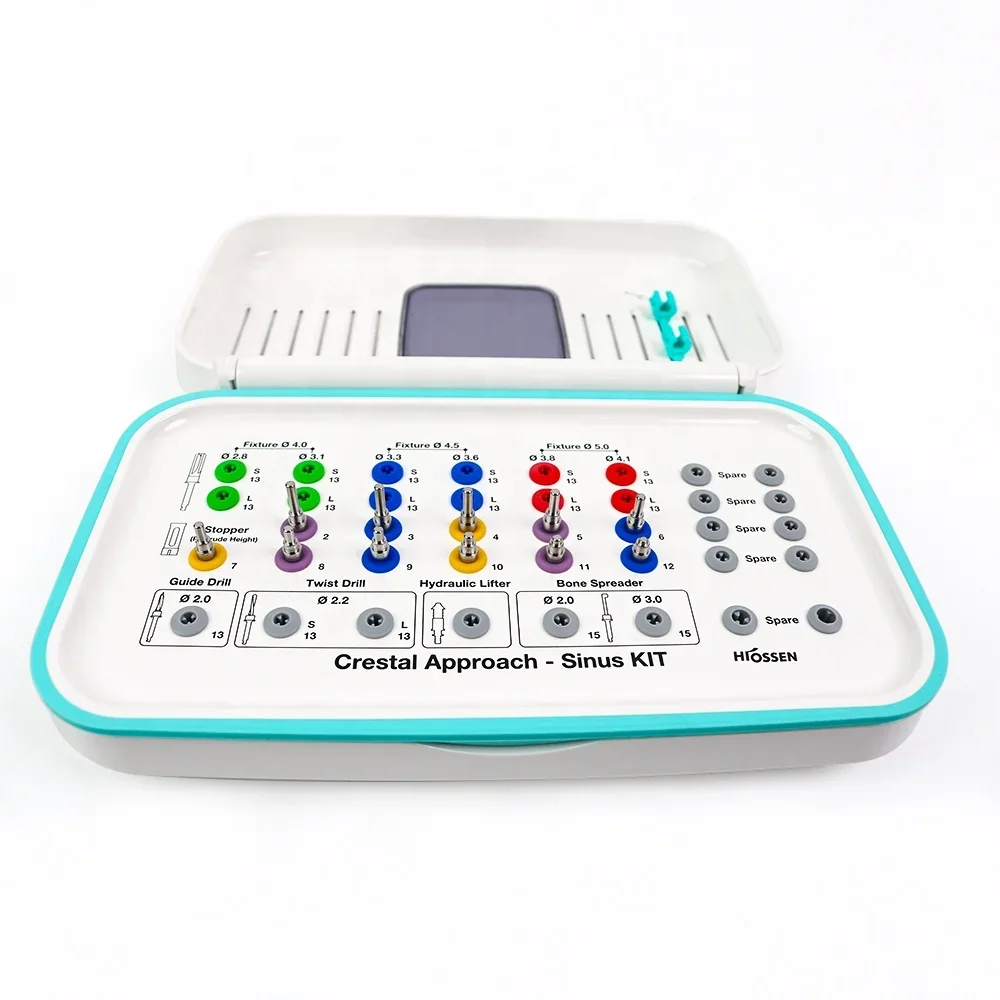 Set di trapani per sollevamento sinusoidale Osstem CAS Kit Crestal Approach