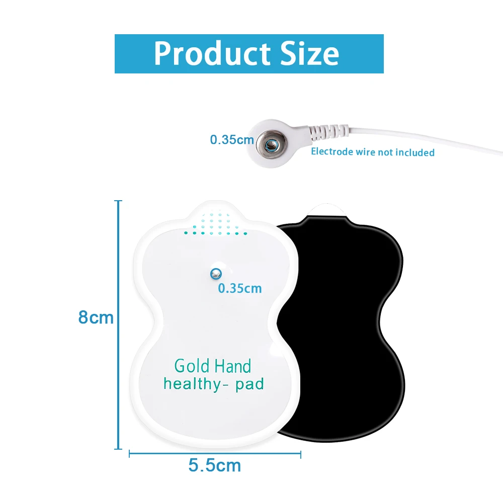 10/20/30/50/100pcs Electrode Pads Tens EMS Muscle Stimulation Acupuncture Massager Conductive Gel for Digital Massage Machine