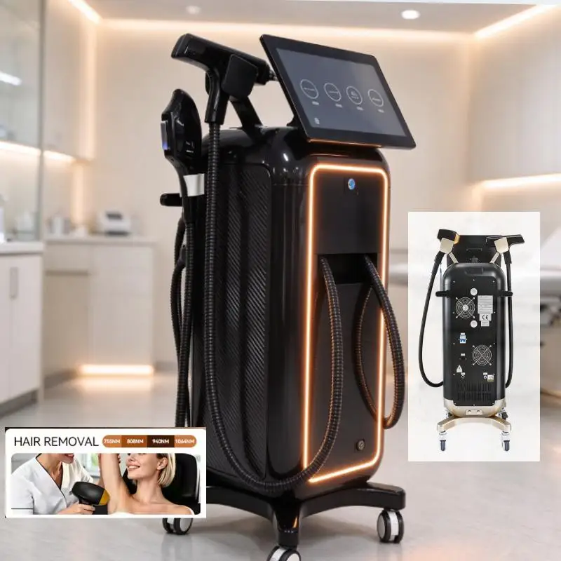 2IN1 Diode Laser Hair Removal Picosecond Tattoo Equipment CE FDA Shots Ice Cooling Picosecond Tattoo Remover Salon Machine 2026