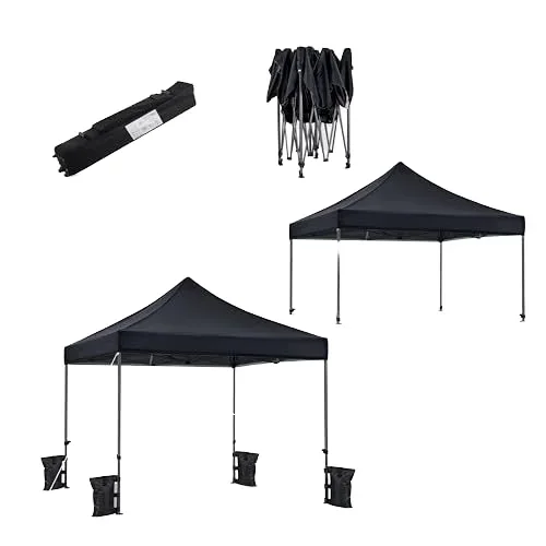 outdoor Waterproof Folding 10x10ft steel Iron frame trade show tents business tent pop up canopy tent with Wheel Bag & Sandbag