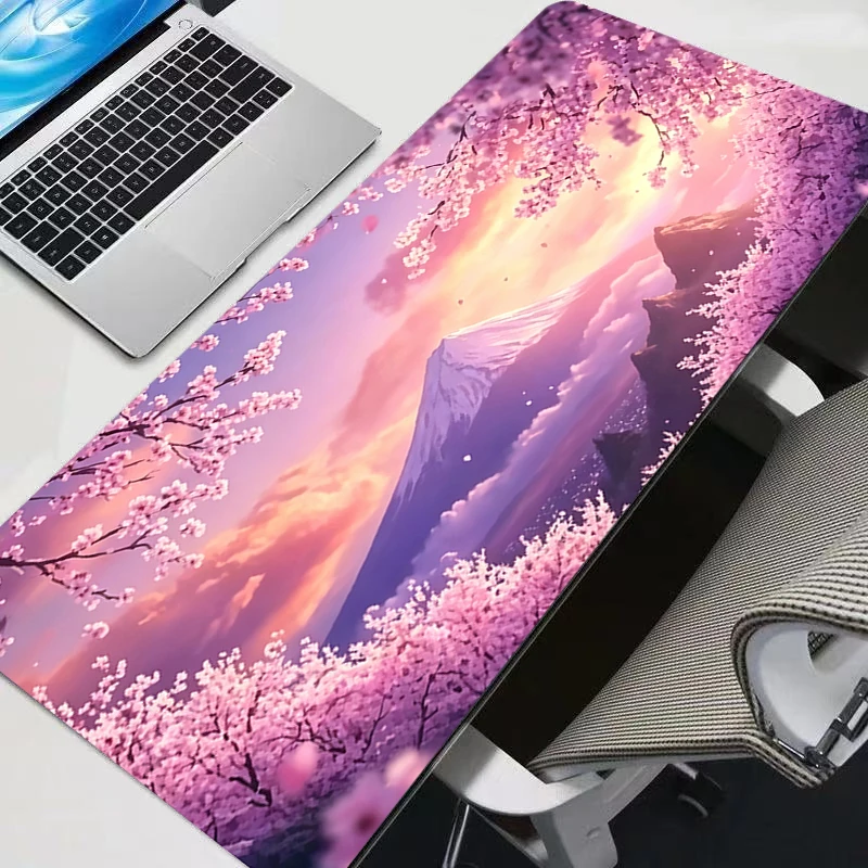 Mouse Pad Mount Fuji anime xxl Large PC Computer Gamer Kawaii Gaming Accessories Mousepad Keyboard Desk Mat Carpet Table