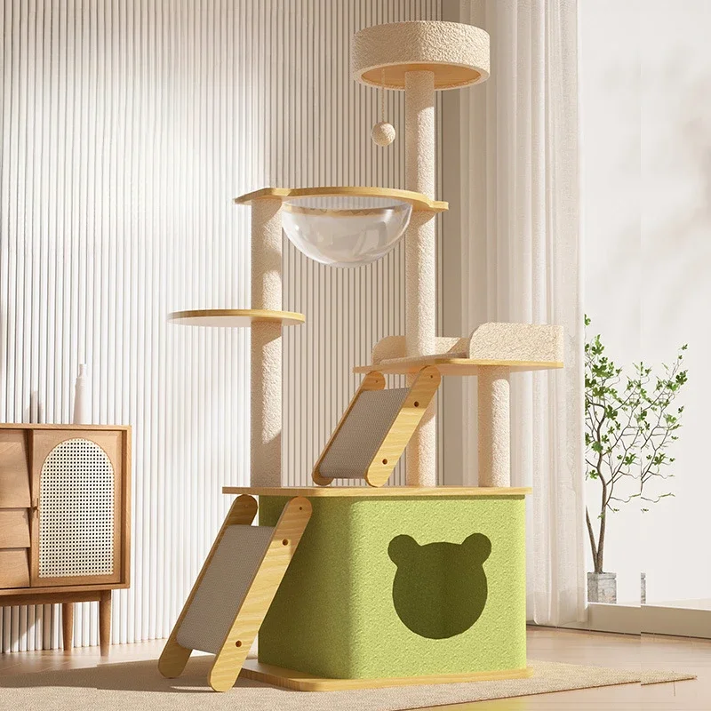 Cat Tree Nest Sisal Scratching Post Climbing Rack Indoor Cat Furniture Pet Supplies