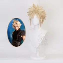 Final Fantasy VII Cloud Strife Cosplay Wigs 30cm Short Game Strife Cloud Cosplay Heat Resistant Synthetic Hair Wig + Wig Cap