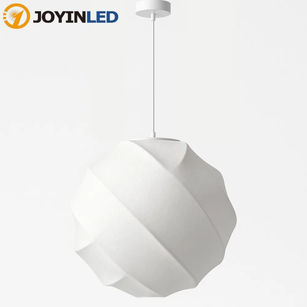 

JOYINLED Nordic Silk Pendant Lamp Modern LED Chandelier 40/60CM for Dining Living Room Bedroom Ceiling Lighting Home Decoration