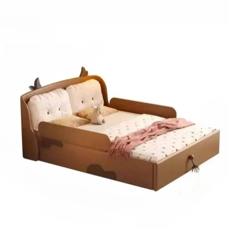 أوروبا الديكور الاطفال سرير الدرابزين الفاخرة مخصص سرير أطفال واحد تصميم خشبي الحديثة Lettino لكل أثاث بامبيني المنزل