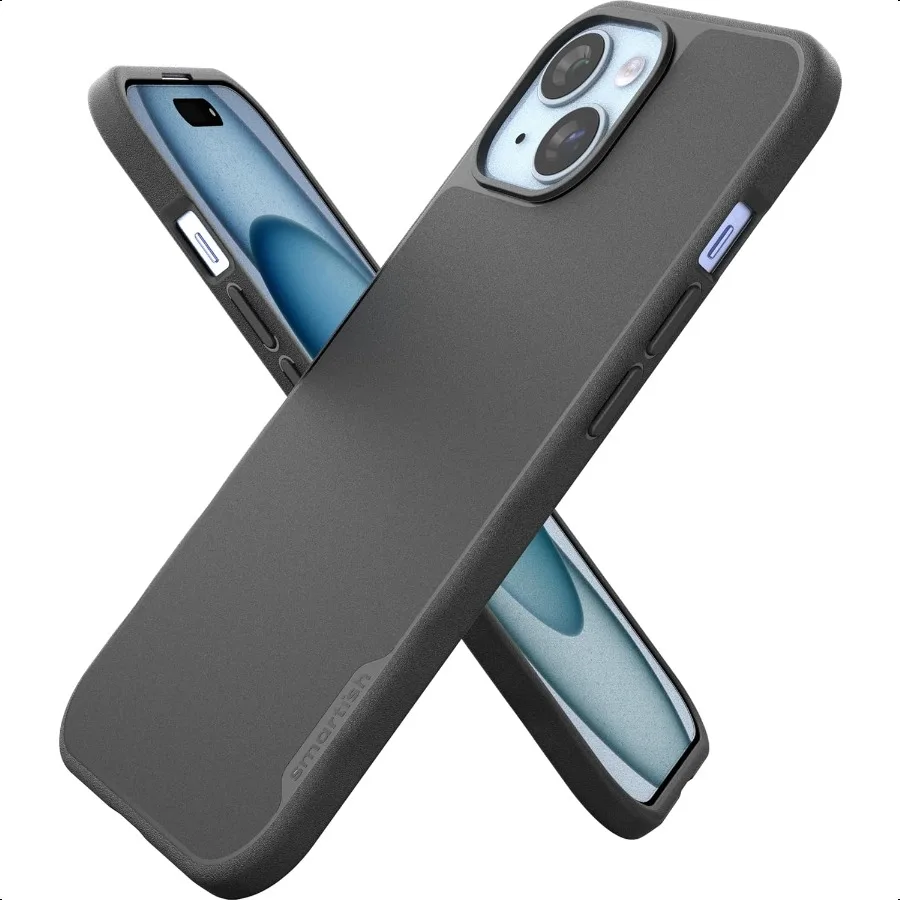 

Smartish iPhone 15 Magnetic Case Gripmunk Compatible with MagSafe [Lightweight + Protective] Slim Thin Grip Cover with Lining f